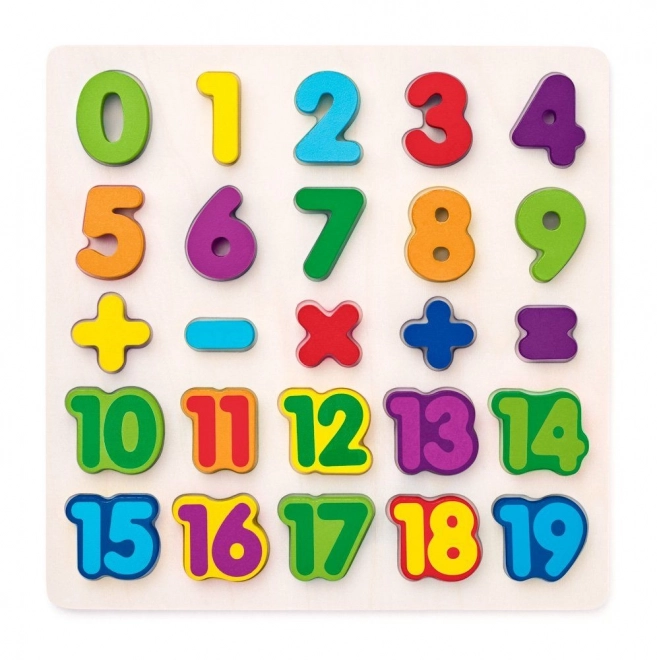 Houten cijferpuzzel