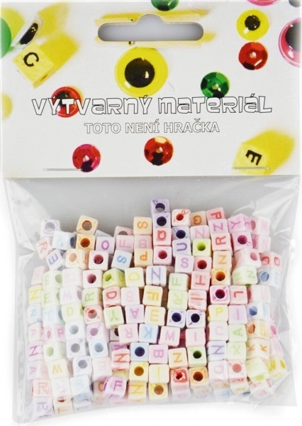Plastic kralen alfabet 300 stuks