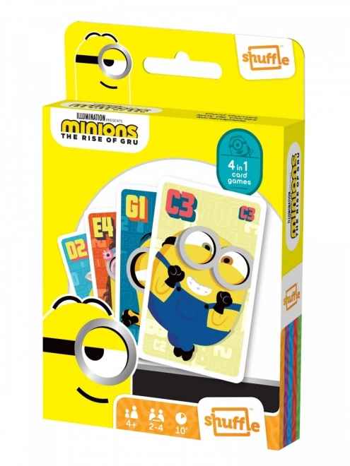 Kaartspel Shuffle Fun 4 in 1 Minions: De intocht van Gru