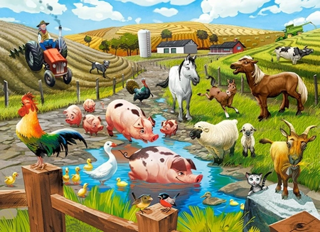 Puzzel 70 stukjes Life on the Farm