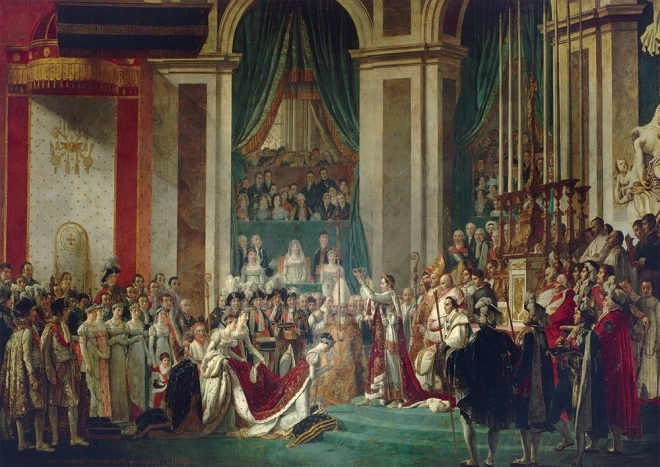 Puzzel kroning van keizer Napoleon en keizerin Josephine 1000 stukken