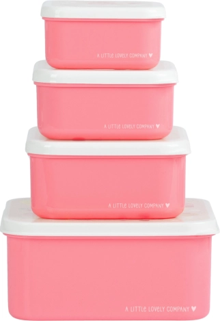 Set aus vier Snackboxen A Little Lovely Company – Eiscreme
