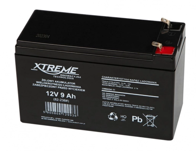 Gelaccu 12V 9Ah XTREME
