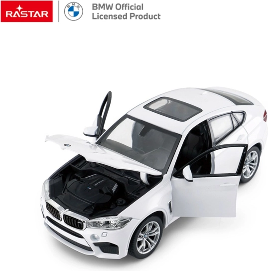 Metalen model BMW X6 M 1:24 wit RASTAR