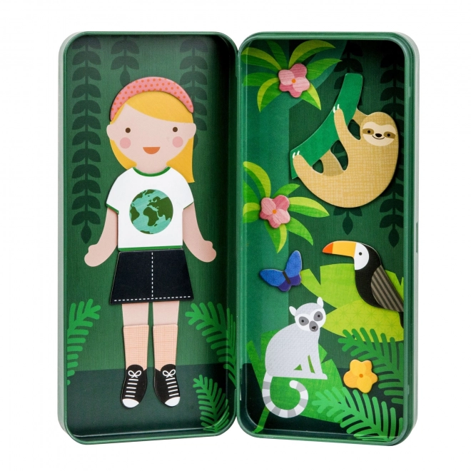Magnetisches Puzzle-Set "Wissenschaftlerin" von Petit Collage