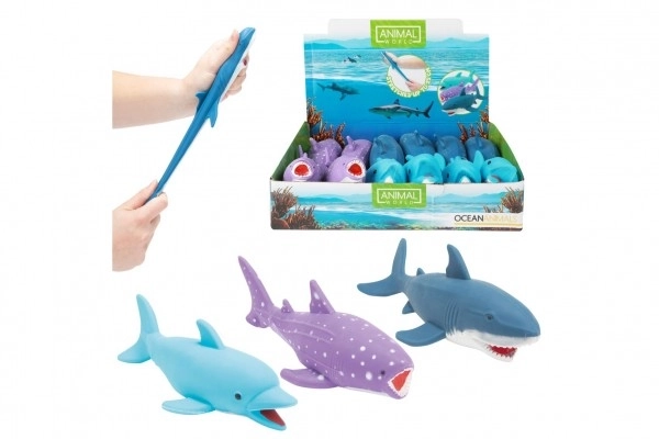 Zeedier antistress kneedbaar siliconen gevuld met zand 17-21 cm 3 soorten 12 stuks in doos