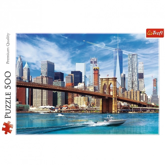 Puzzel 500 stukjes Uitzicht op New York Trefl