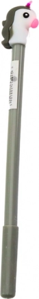 Stylo à bille Unicorn Stopper, plume noire, mélange gris violet 0,5 mm