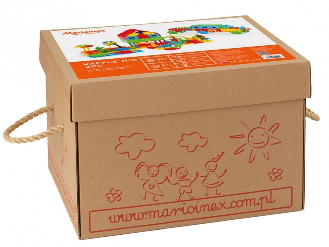 Construction Blocks Marioinex Waffle 200 pcs