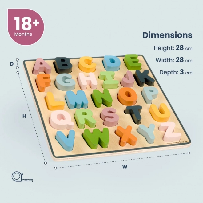 Bigjigs Toys Houten puzzel grote letters - ABC