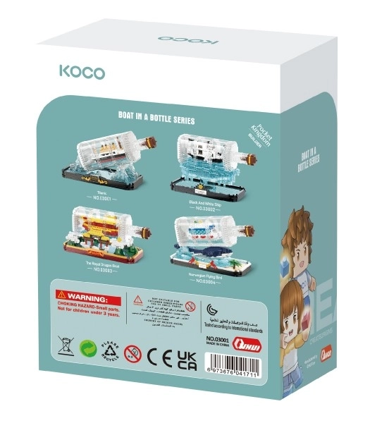 Bouwset KOCO Titanic in een fles