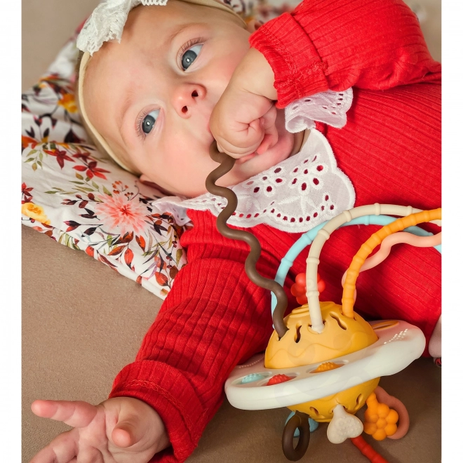 Woopie Baby Sensory Toy UFO Teether Rattle