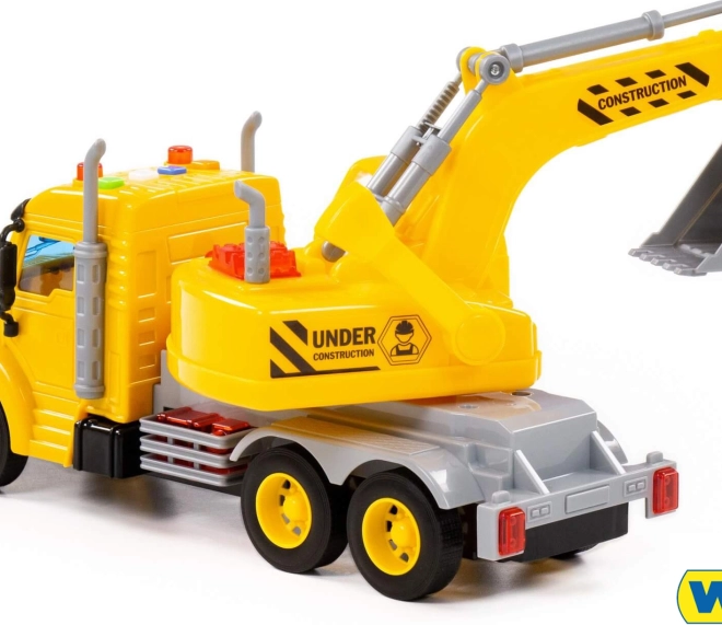 Profi auto excavator with light and sound