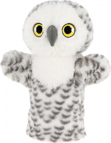 Keel Toys SE3077-7 Keeleco Chouette - marionnette à main éco en peluche 27 cm