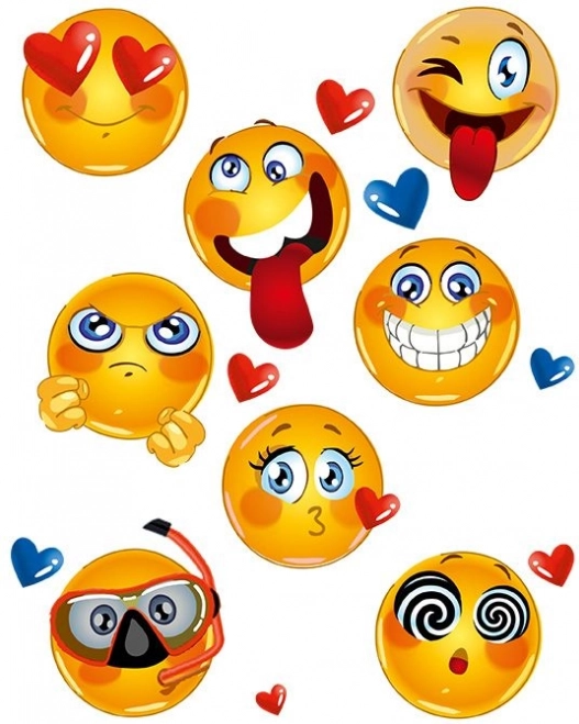 Grande planche de patchs Emoji