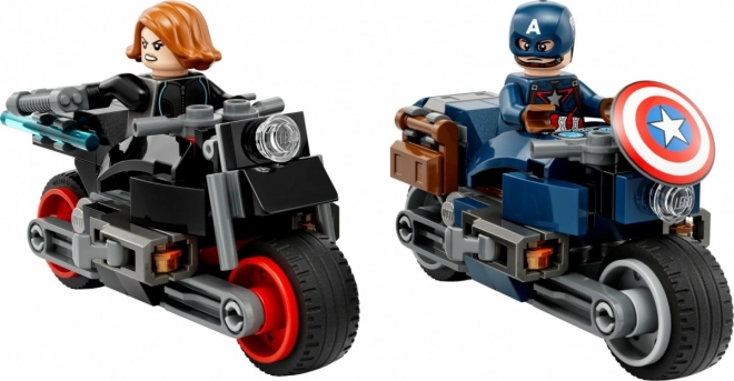 Lego Marvel Motorfietsen Zwarte Weduwe en Captain America