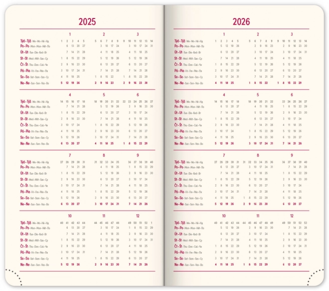 Zakagenda Twill 2025 zwart-goud