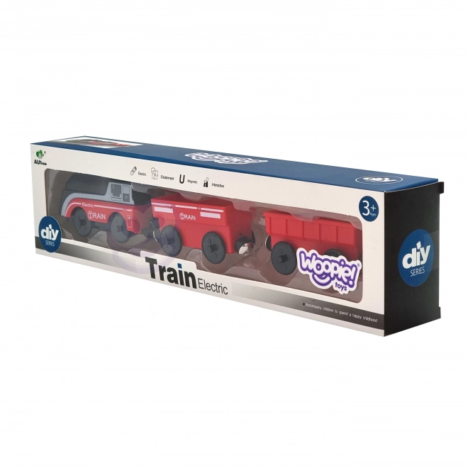 Elektrische locomotief met magnetische wagons