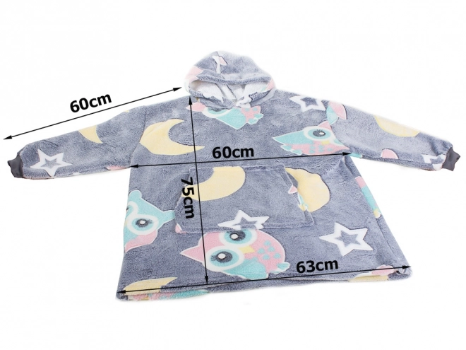 Lichtgevende warme kinderhoodie met capuchon