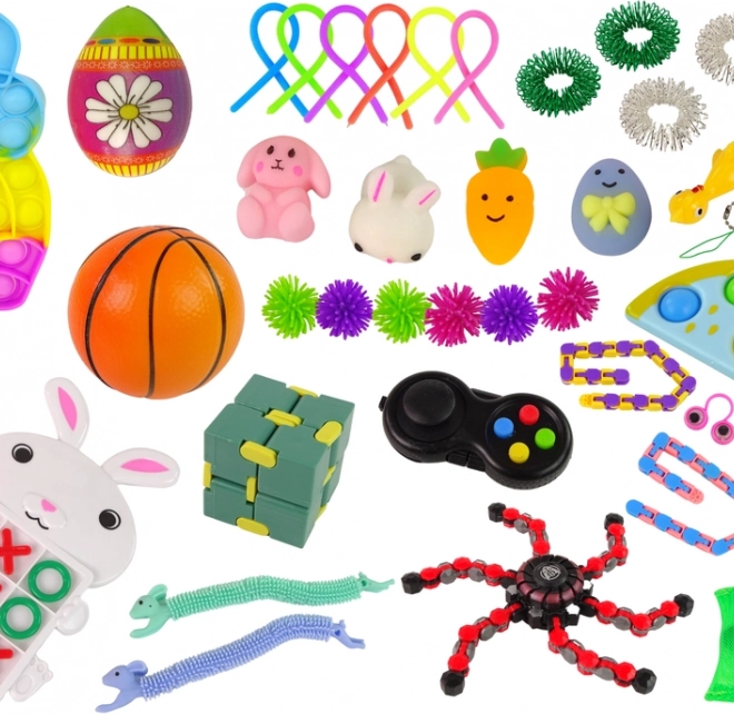 Easter Pop It and squishies for sensory fun