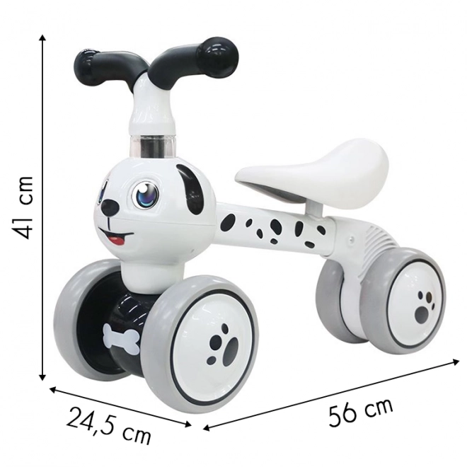 ECOTOYS Loopfiets Hondje wit