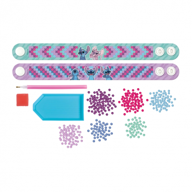 Peinture diamantée - fabrication de bracelets avec motif Stitch