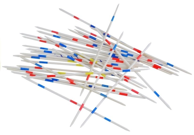 Quality wooden sticks with color markings