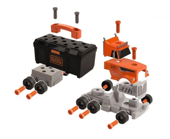 Smoby 3-in-1 Truck with Black+Decker Tools and Crane