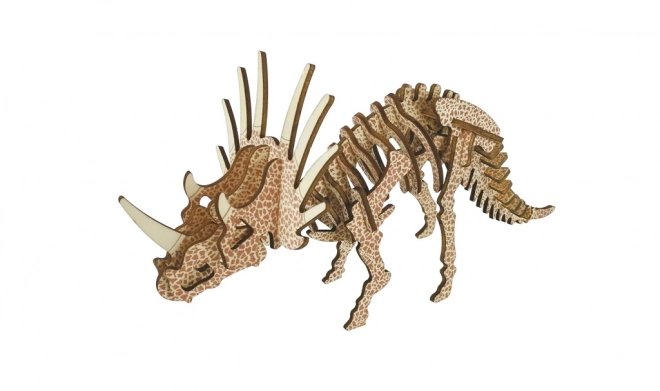 Woodcraft Houten 3D puzzel Triceratops