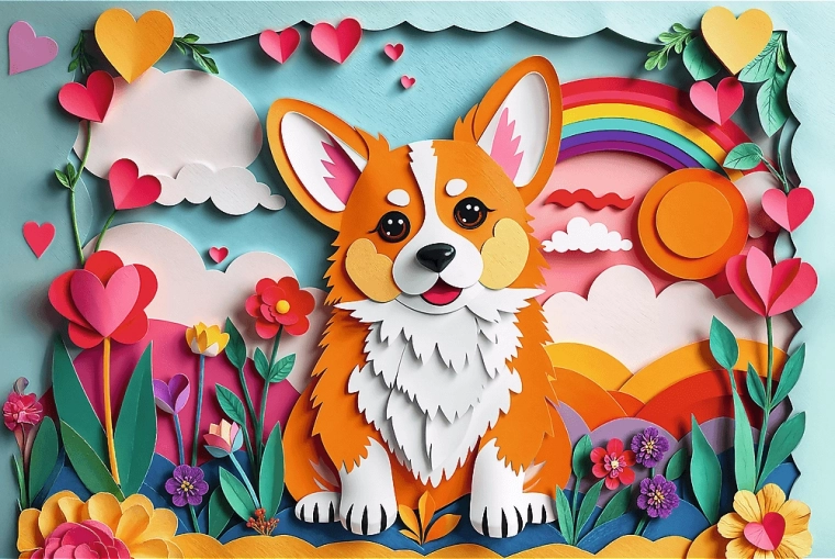 Trefl Puzzle Paper Art: Welpe 160 Teile
