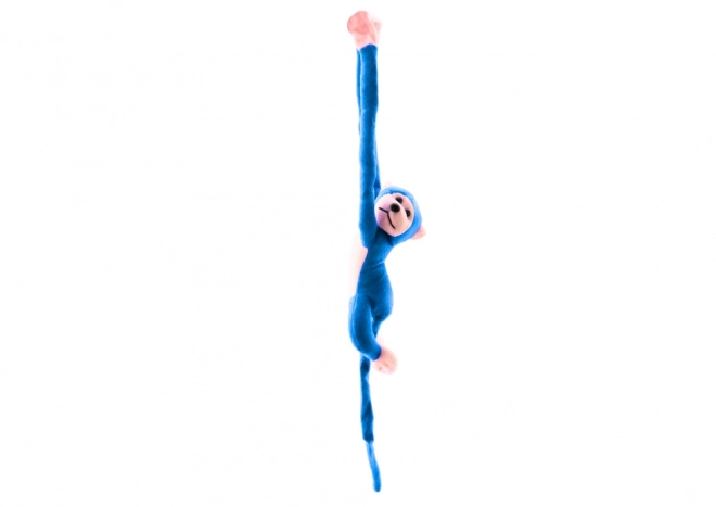 Pluchen mascotte Aap met geluid Blauw 60 cm