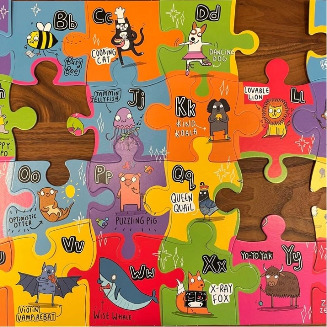 Gibsons grote vloerpuzzel onconventioneel alfabet voor kinderen