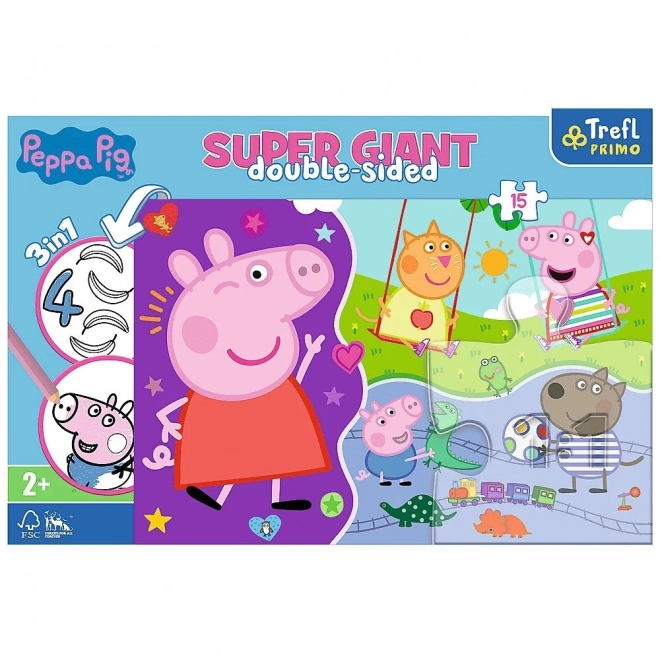 Peppa Pig Double-Sided Super Giant Puzzle
