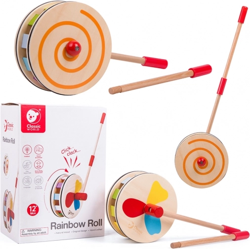 houten regenboog duwkar classic world
