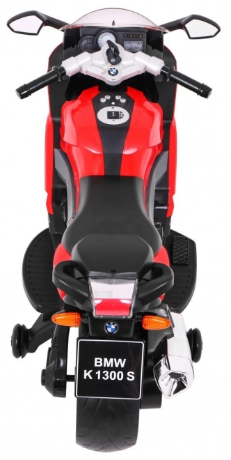 Kinder motorfiets BMW K1300S op batterij rood