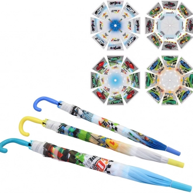 Kinderparaplu met autobedrukking