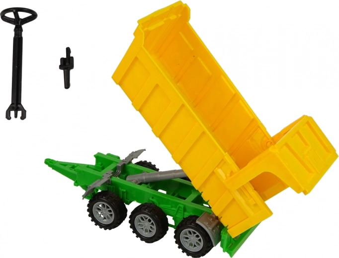 Kippmulde und öffnende Heckklappe