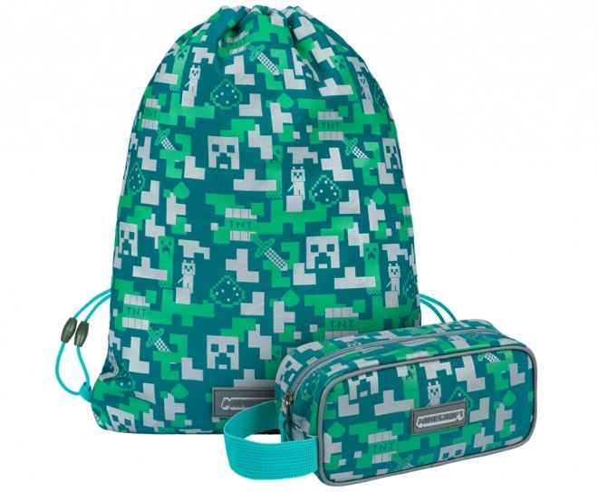 Minecraft 2 set met het thema Silver Creeper