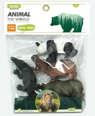 Dierenbeeldjes set 4 stuks 12,5 cm