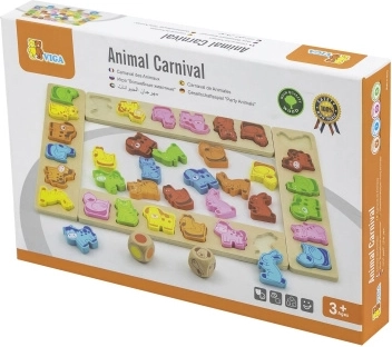 Wooden Board Game Animal Carnival