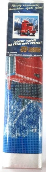Norimpex peinture diamant Camion rouge Kenworth 30x40 cm