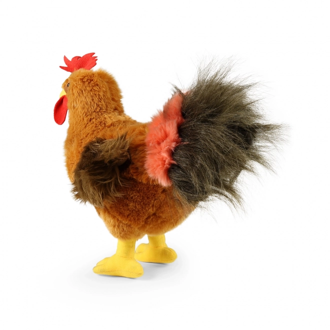 Plush Standing Rooster 33 cm Eco-Friendly