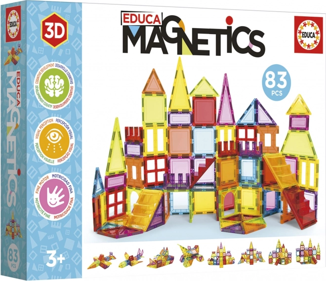 EDUCA Magnetische bouwset Magnetics 83 stukken
