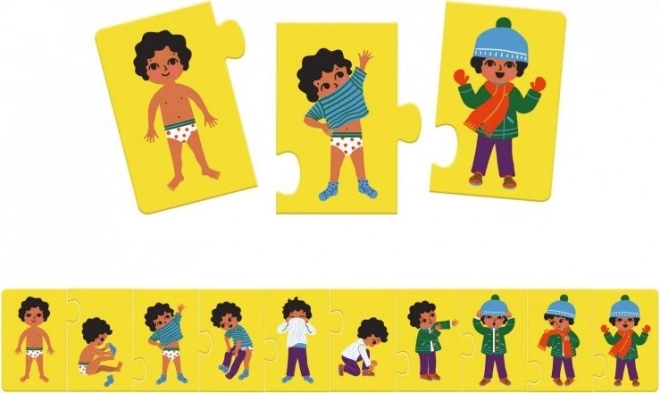 DJECO Puzzle Habillage 10 pièces