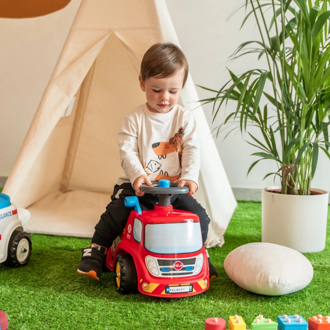 Rijdende brandweerwagen met claxon voor kinderen van FALK