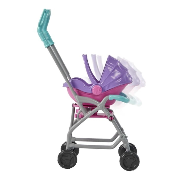 Rocking stroller for a realistic ride