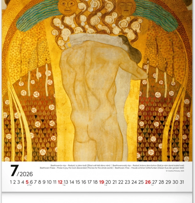 Calendrier mural Gustav Klimt 2026