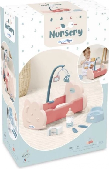 Kinderbedje met accessoires voor poppen