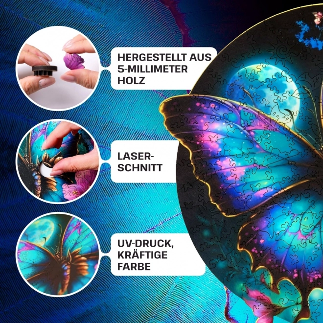 EscapeWelt Houten lichtgevende puzzel Vlinder 500 stukjes