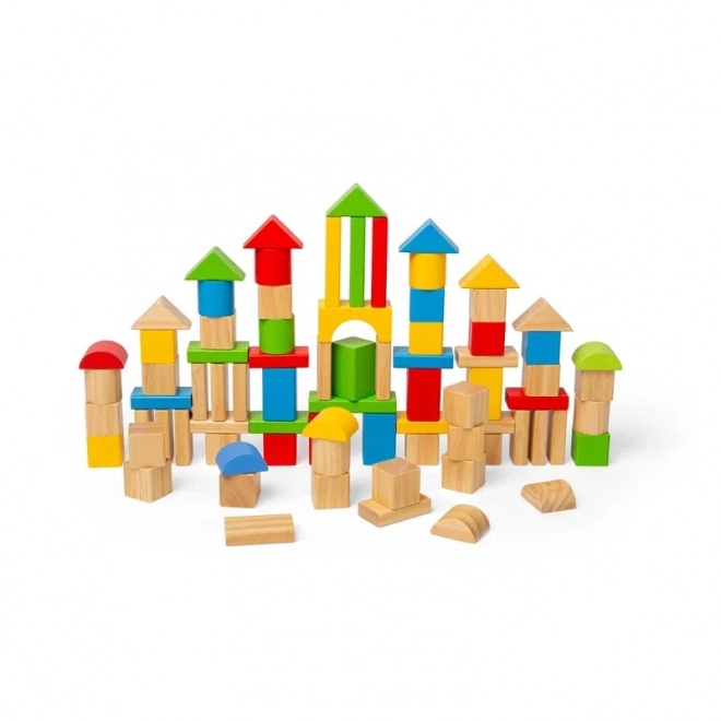 Bigjigs Speelgoed houten blokken en sorter in trommel